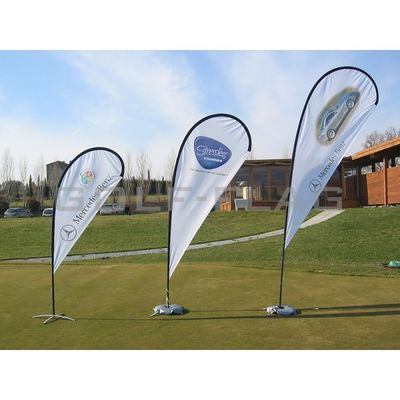 kaufen Einseitig gedruckte Strandflaggen 100% Polyester online manufacture
