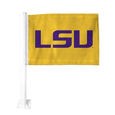 Buy LSU Flagolden car flags screen printed high quality online manufacture