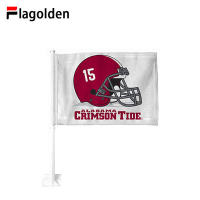 Buy CRIMSON Flagolden car flags screen printed high quality online manufacture