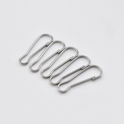 Buy SS304 Lobster Clasp Claw Flag Pole Rope Hook Clips Egg Shaped Spring Gate Snap Hook Carabiner Clip online manufacture