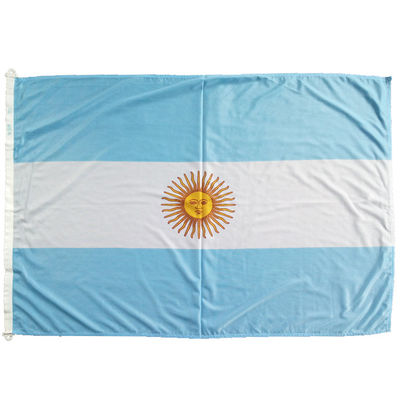 Beli CMYK Warna Layar Nasional Cetak Bendera Argentina Custom online manufacture