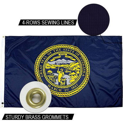 comprar Bandeira do Estado do Nebraska Bandeira Dupont Nylon de 3x5ft online manufacture