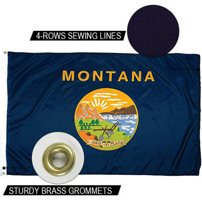 comprar Bandeira do Estado de Montana 3x5'Bandeira personalizada Canvas forte cabeçalho e grommets de latão online manufacture