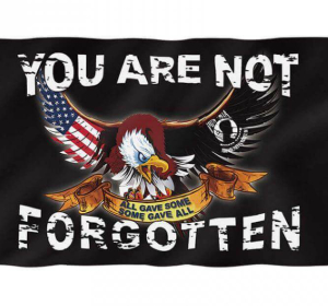 kopen U bent niet vergeten Vlag Polyestermateriaal Powmia Screen Printing online manufacture