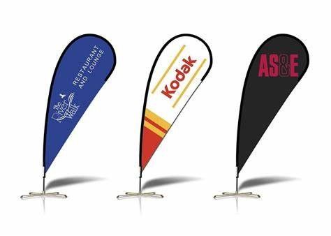 Bom preço Popular Empresas Bandeira de Praia Bandeiras personalizadas Instalação fácil Exposição para publicidade on-line