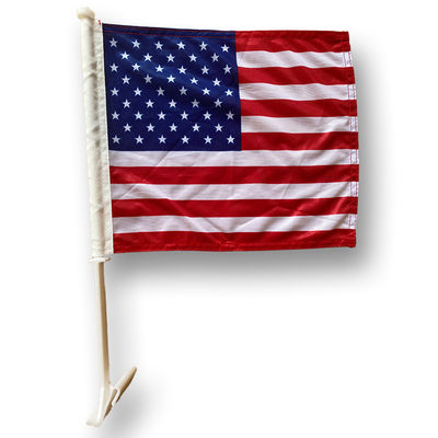 Goede prijs Gebreide polyester 12 x 18 inch USA Auto vlaggen Sport evenementen Auto dealerships Promotie evenementen online