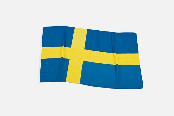 Bom preço 180 X 300cm Todos os tamanhos Suécia Bandeira Todos os condados Bandeira Europa Bandeira do país on-line