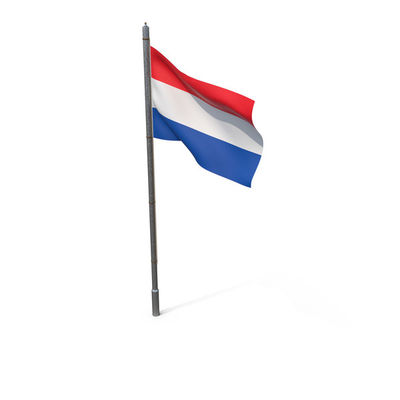 Goede prijs 2025 Factory Hot Sale Nederland Houten paal Handgewaafde vlag Voor openbare feestdag online
