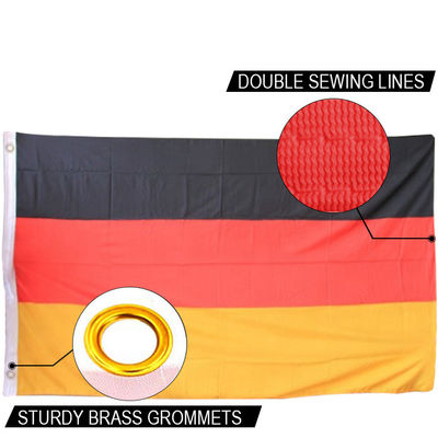 Bom preço A bandeira da GE Alemanha bandeira de 90x150cm de poliéster de malha bandeira nacional de interior exterior cabeçalho de lona com grommets on-line