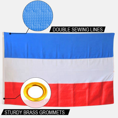 Bom preço Bandeira da Iugoslávia 90x150cm bandeira nacional de poliéster de tricô única para trás cabeçalho de lona exterior interior com grommets on-line