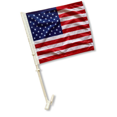 Bom preço Poliéster econômico EUA American Car Flag Window Clip 11 