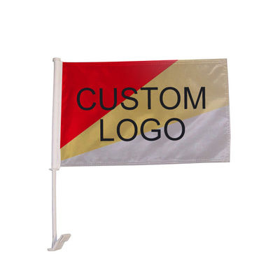 Good price Single Sided Or Double Sided Custom Car Flags Screen Printed 100% Polyester online
