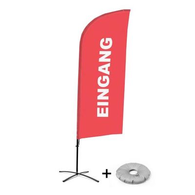 Bom preço 5m Sinais Banderas Impressões personalizadas Outdoor Praia Penas Bandeiras Mini Lágrimas Pólos Ground Spike on-line