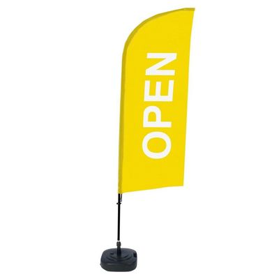 Bom preço Impressão sob medida 100% Fibra de vidro Bandeira de praia Bandeira de vento Bandeira à prova de vento on-line