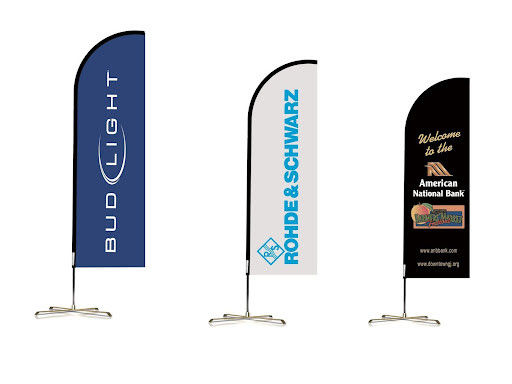 Bom preço Leilão personalizado Corrida Banner publicitário Decorativo Alimentos de penas Lágrima Bandeira de praia on-line