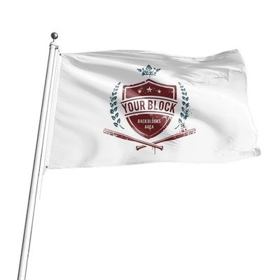 Bom preço Bandeira Desportiva Personalizada de Um Só Lado Bandeira da Equipa de Futebol Bandeira 3 X 5 Ft on-line