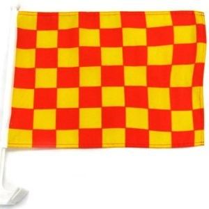 Bom preço Clip de janela de carro personalizado Blank Sublimação Mini Poliéster Bandeira de carro on-line