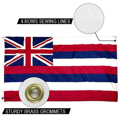 Bom preço Estado do Havaí Bandeira 3x5 ft Dupont exterior pesado Nylon bandeiras dos EUA Brass Grommets on-line