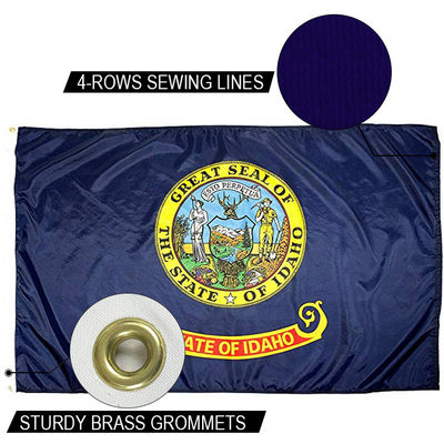 Bom preço Estado do Idaho Bandeira 3x5 ft Dupont exterior pesado Nylon bandeiras dos EUA Brass Grommets on-line
