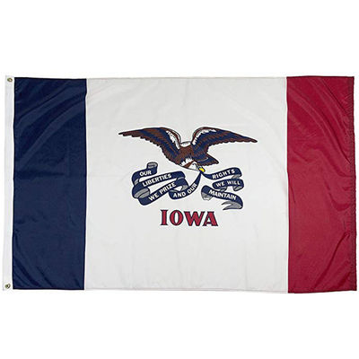 Good price Durable Materials Iowa Flag Versatile Use Precision Stitching online