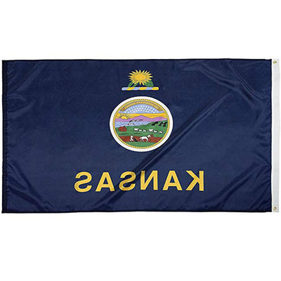 Good price Pantone Color Matching Customization Options​ Kansas Flag Quick-drying Fabric online