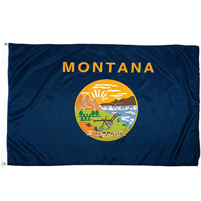 Good price Wind-Adaptive Tech​ Montana Flag Customized Screen Printed Complete Historical Symbols online