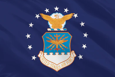 Bon prix Drapeau de l'armée de l'air des États-Unis Conception légère Brise douce Couleur vive Brillante et résistante au décoloration en ligne